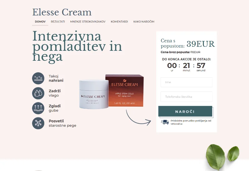 Elesse Cream za nego kože