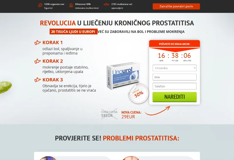 Slika Unourola - prirodni suplement za mokraćni sustav